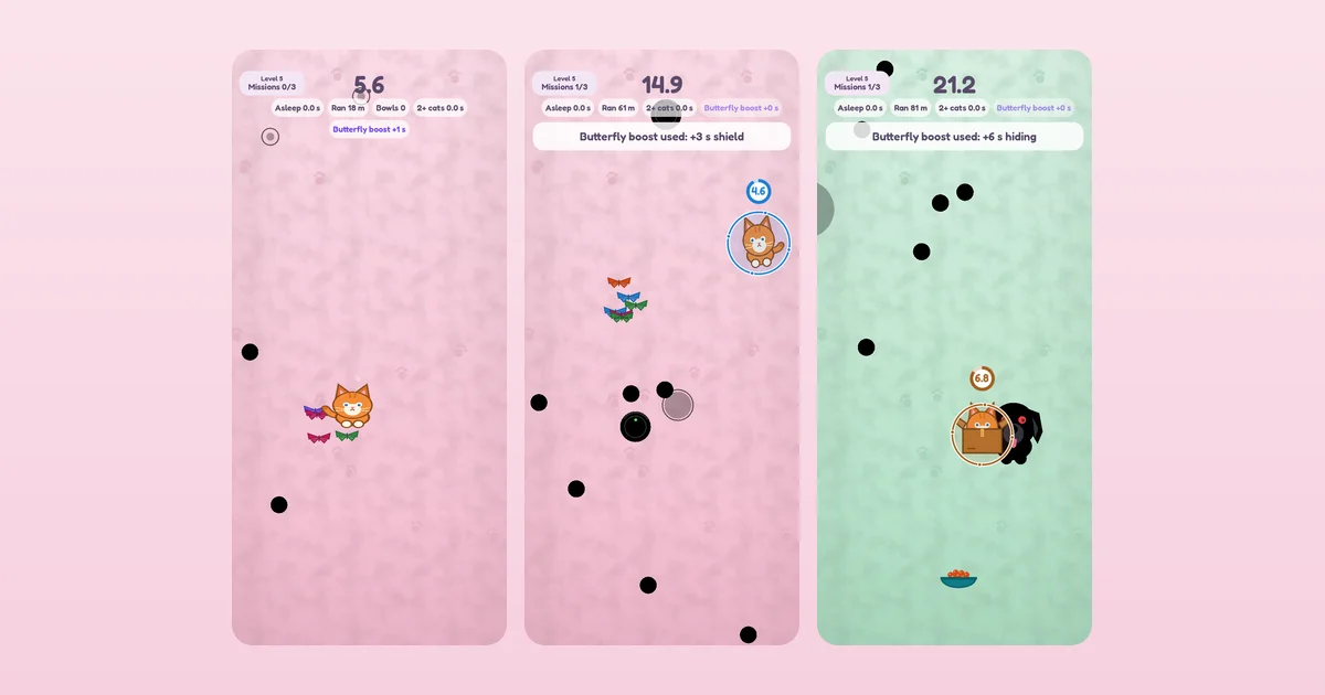 Dodgy Cat 0.6.7: levels that teach as you go