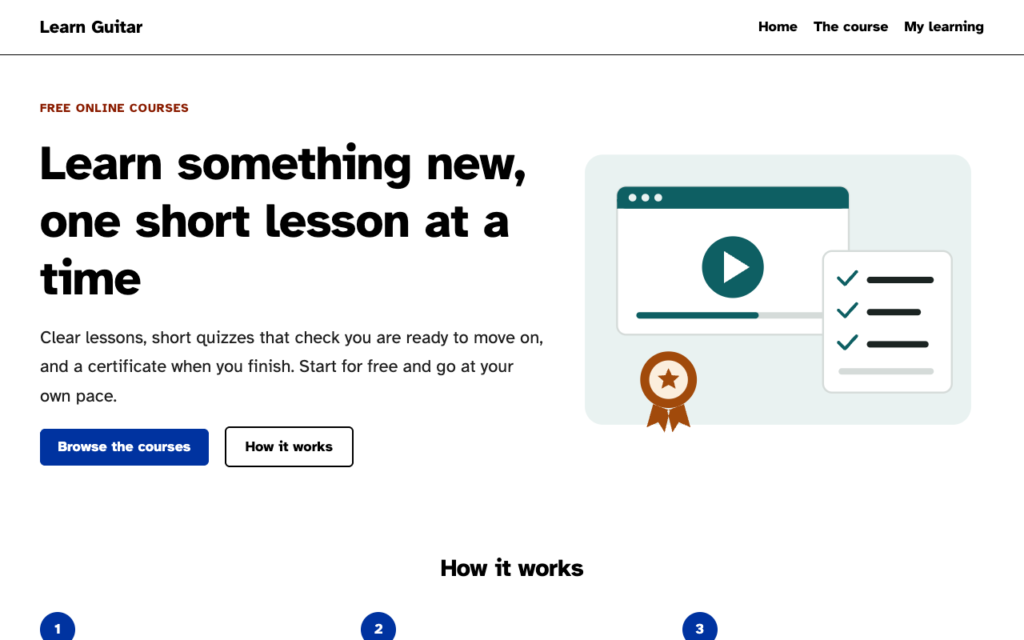 The same page in the Sand style